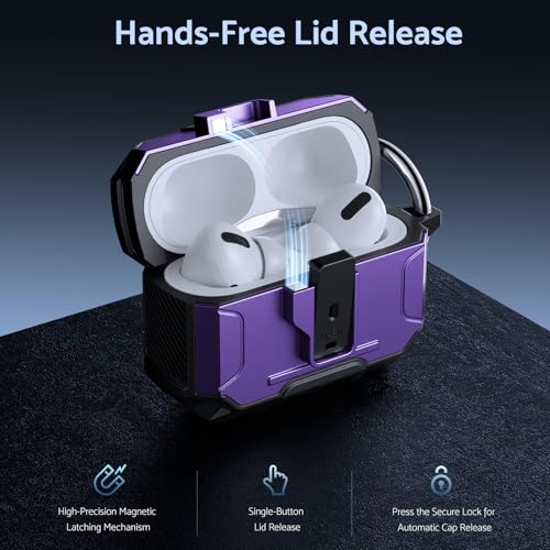 Etui Airpods Pro 3 coque rigide protection intégrale antichoc charge sans fil - 4