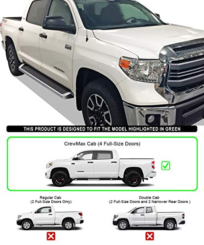Estribos laterales estilo running board APS para Toyota Tundra miniatura 4