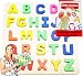 Wooden-Alphabet-Toddler Puzzles-Toys for 2 to 3 Year Olds Kids with Big Bright Color ABC-Letters -Girl, Boy Learning Resources; Educational Name, Shape Puzzle Preschool Learning Toys for Toddlers