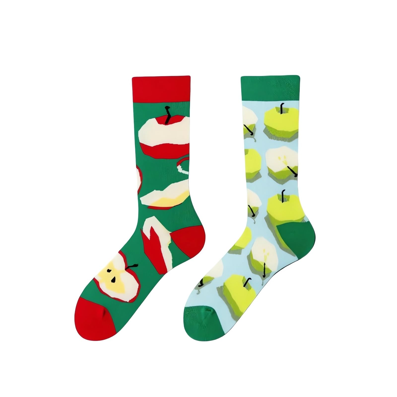 Funny Socks Unisex 35-46 Asymmetrical Pattern Left and Right Various Designs from Animals, Food, Sports and Art