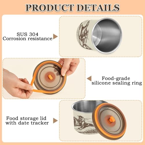 Contenedor hermético para café acero inoxidable 900 ml miniatura 4