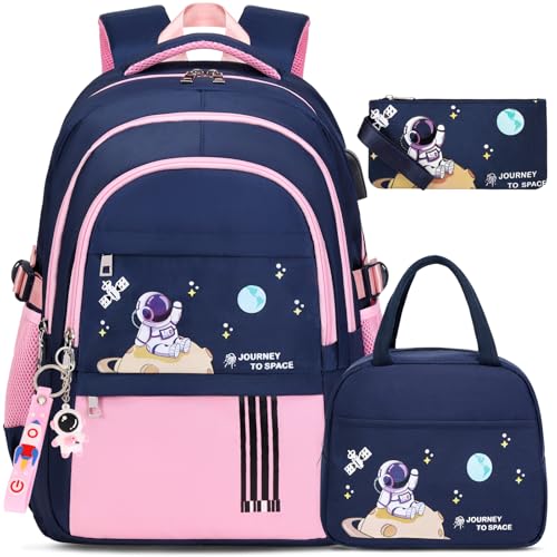 Image of ACESAK Astronaut Backpack for Girls - Girls Backpack with Lunch Bag