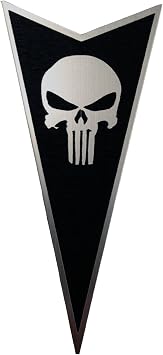 Pontiac G8 Rear Badge Emblem Punisher Black
