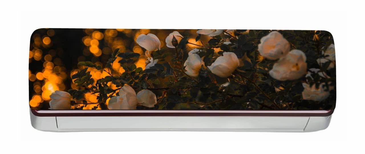 DreamKraft Floral PVC Vinyl AC Sticker (Multicolor) - Easy Peel & Stick Large Colorful Design for ACS & Walls -Decorative Wall Art, Housewarming Decoration and Gift Purpose (30cm x 91cm)-image-43