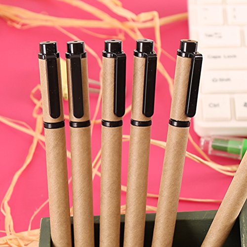 Set de 10 bolígrafos roller de tinta negra 0.5mm miniatura 3