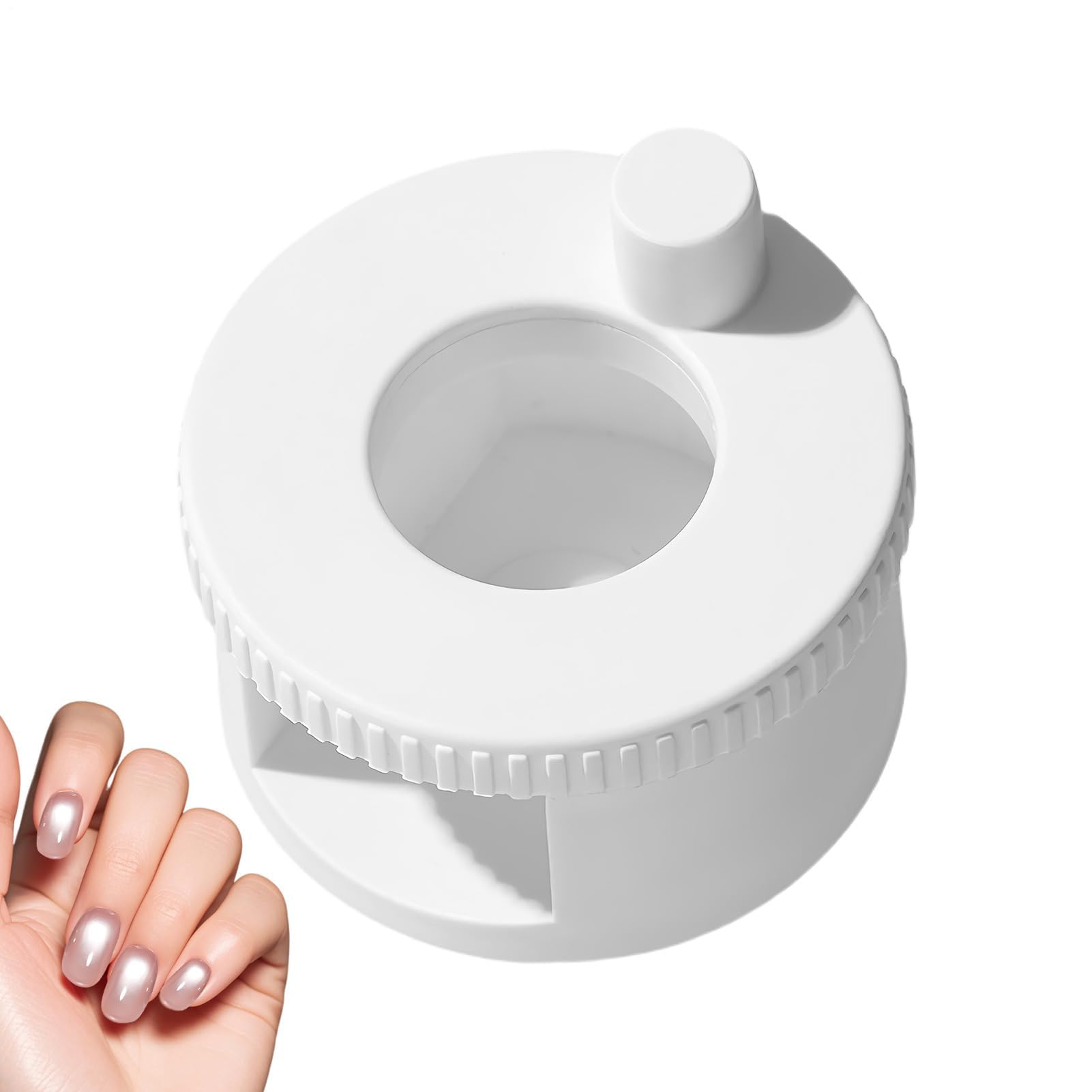 Muiltvoe Magnet for Nails, Portable Rotating Manicure Tool, Gel Magnet Tool for Professionals, Beginners, Design, Home, Salon, Studio, Practice, Creative Styles