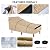 NEVERLAND Waterproof Patio Lounge Chair Cover, Outdoor Chaise Lounge Covers with Heavy Duty Material, 420D Waterproof Outdoor Chairs Cover 82L x 57W x 32H inch Golden