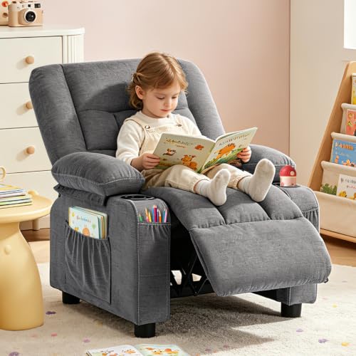Image of Diluvan Kids Recliner Chair Reclining Toddler Push Back Sofa Ages 3-12
