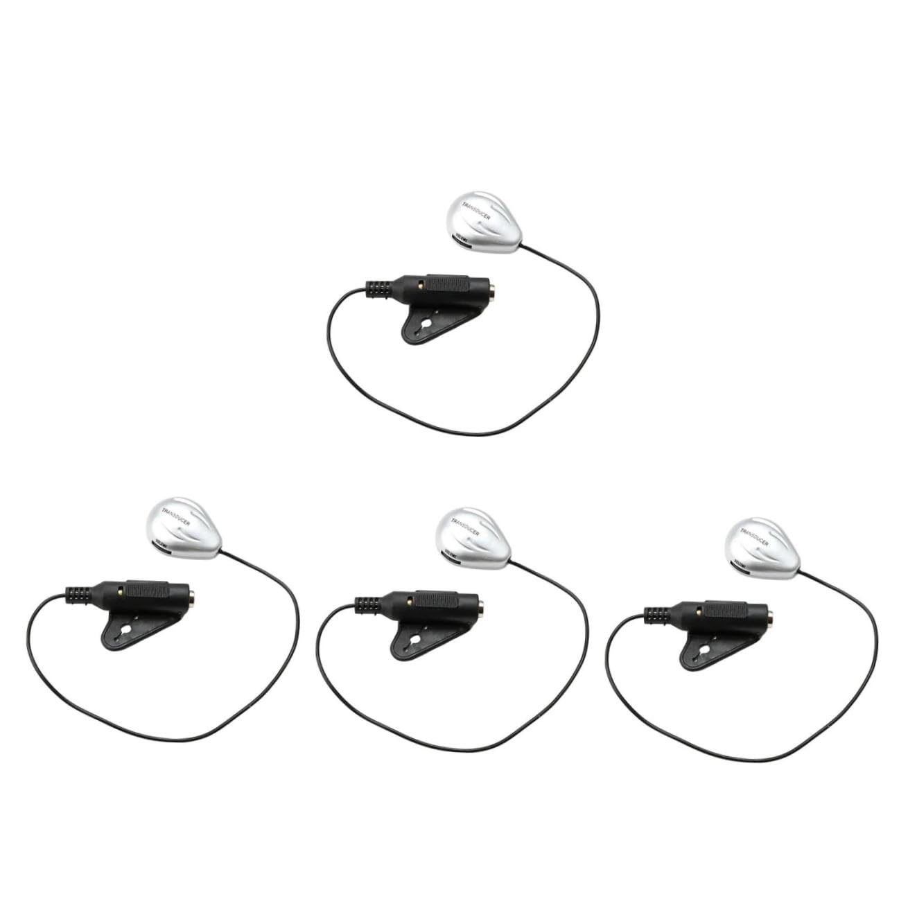 Abaodam 4 Stück aufsammeln langlebige Tonabnehmer Gitarre Pickup-Kontakte Ukulele Tonabnehmer abholen Musikinstrumente musical instruments Tonabnehmer für Mandoline Abholkontakte Metall
