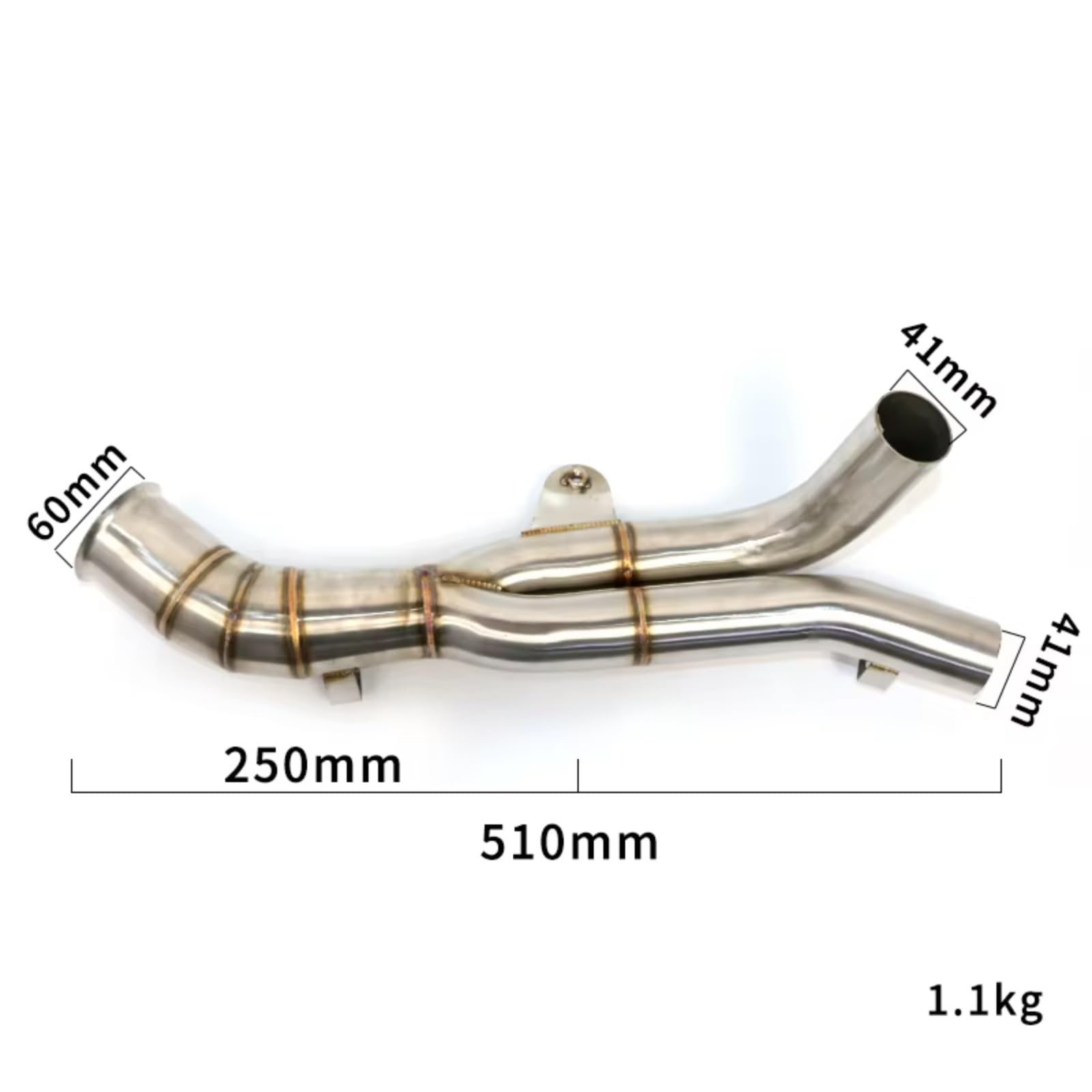 Tubo escap Motocicleta Compatible con para YZF-R1 Tubo Modificado Motocicleta para Escape Tubo Enlace Intermedio Tubo para Escape Motocicleta