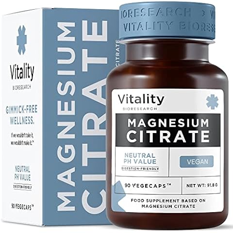 Magnesium Citrate 360 mg, Magnesium Supplement for Men and Women, Supports Sleep, Heart, Metabolism and Muscle Cramp Relief, 90 Capsules Cover