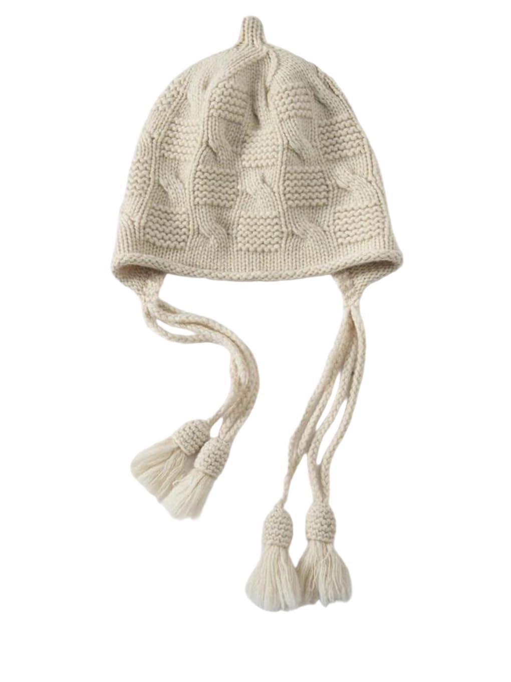 Bonnet en cachemire femme, le cadeau d'hiver idéal avec tricot doux à torsades