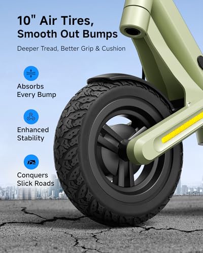 Image of ECOROAD Electric Scooter,25MPH-32MPH, 18-50 Miles Range, 330LBS Load, Off-Road Tires, RGB Lights & APP Control