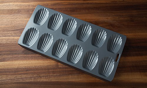 Fox Run Non-Stick Madeleine Pan, Carbon Steel, 12-Cup,Grey #TOP7