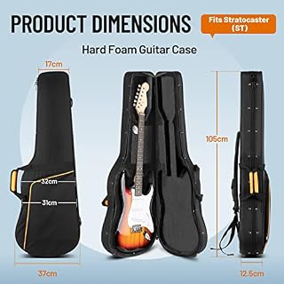 CAHAYA Étui pour Guitare électrique Coque Rigide 25 mm d’épaisseur Compression Antichoc Chute Protection de sécurité… - Les Beatles, Paul McCartney, John Lennon, RIngo Starr, George Harrison CAHAYA Étui pour Guitare électrique Coque Rigide 25 mm d'épaisseur Compression Antichoc Chute Protection de sécurité… – Image 2