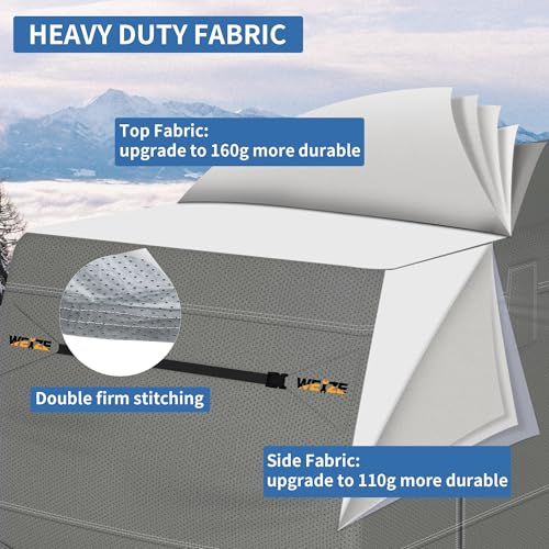 Weize RCA-1312 Travel Trailer Cover, Waterproof And Camper Rv Cover Non-Woven Fabric thumb #2
