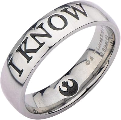 Animewild Star Wars I Know Stainless Steel Ring | Size 11