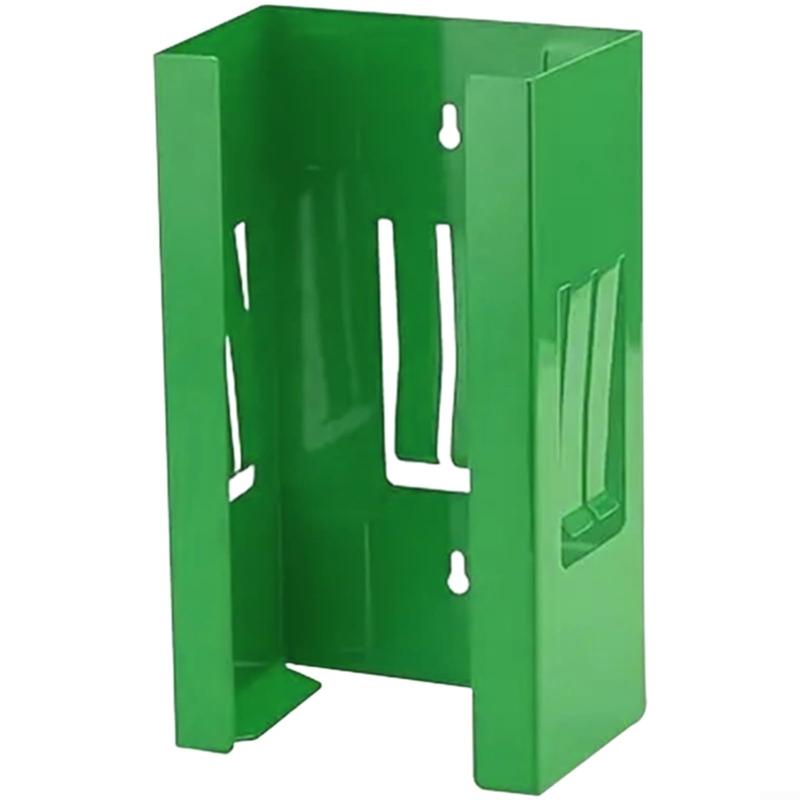 Tidgel Magnetic Wall Mounted Glove Holder Rack With Heavy Duty Magnets, For Secure Storage Of Glove Boxes, Tissue Boxes And Tools In Workshop Or Garage, Green 14.3 X 25.2 X 9.4 Cm