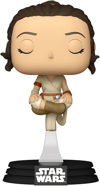 Funko POP Star Wars: Power of the Galaxy - Rey - Amazon Exclusive, Multicolor, One Size, 68280