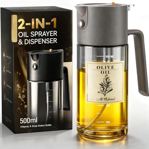 Costop 500ml/17oz Olive Oil Sprayer for Cooking, 2 in 1