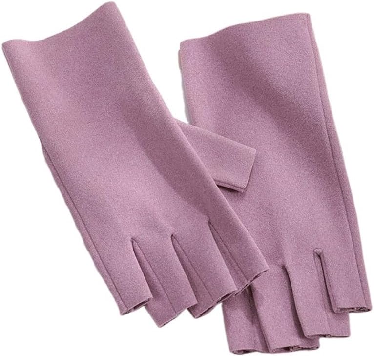 Exposed Finger Gloves Winter Thin Student Writing Gloves Office Touch Screen Warm Gloves