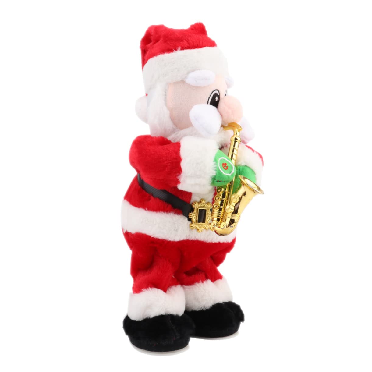 ibasenice Juguete de Papá Noel Saxofón Muñeco Musical Eléctrico como Adorno Navideño para Decorar el Hogar