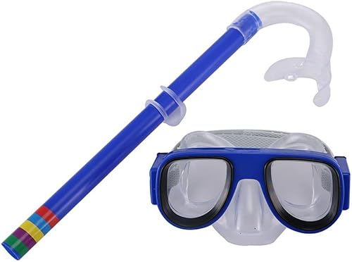 Andy's Orchids Juego de esnórquel para niños, máscara de buceo para niños, equipo de esnórquel práctico, natación, tubo seco, sin niebla, equipo