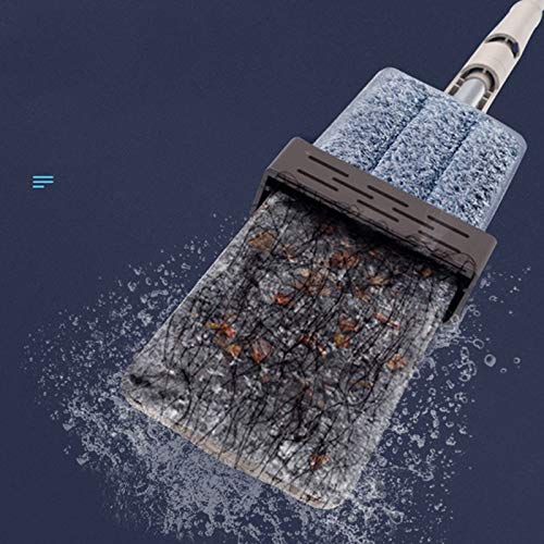 Recambio de fregona de Microfibra Mopas Planas Reutilizables Mango de Aluminio Limpieza de Pisos para el hogar