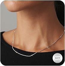 MOROTOLE 925 Sterling Silver Chain Necklaces for Women,1.2mm Thick Italian Curb Chain Necklace Sturdy Non-Fading Gold Silver Chain for Women Jewellery Gifts 16/18/20/22/24inch