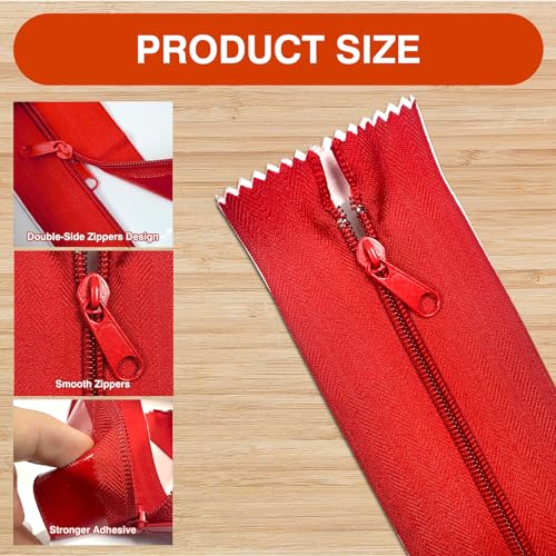 YUQILIN Heavy Duty Zipper Door for Dust Barriers, Heavy-Duty Dust-Proof Self-Adhesive Construction Dust Protector Zipper Door for Greenhouse Tent Accessories，24roll，7 Ft X 3 in by YUQILIN - Image 3