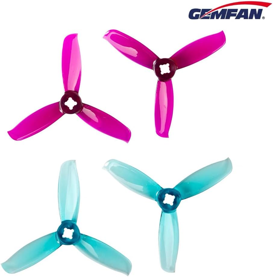 16Pcs Gemfan 3028 3inch Propeller 3-Blade PC Props 5mm Hole for 1106-1306 Motor FPV Racing Drone Multicolor Quadcopter