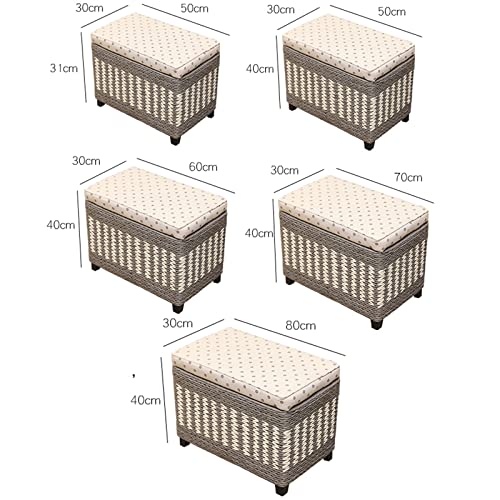 Coffre de rangement rotin pour optimiser un petit salon - 3