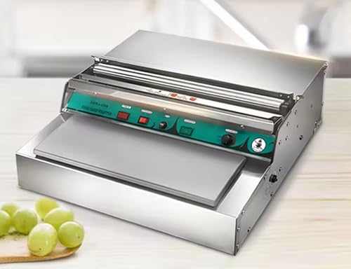 VOTOER Heating Film Sealing Machine, Hand Food Wrap Film Dispenser Wrapper Wrapping Machine for Fruit Tray Food Packaging, 18 inch