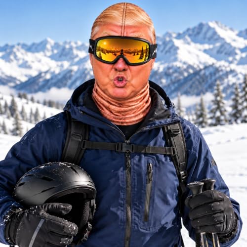 XINJUJILYLYM Funny Ski Mask,Funny Ski Mask for Men Women 2026 Winter Hilarious Realistic Old Man Full Face Covers Party Outdoor Costumes,#Beige1,One Size - image 6