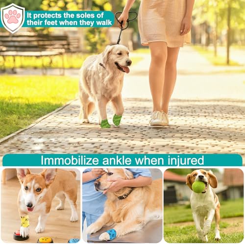 GeeRic 7 Rollen Selbsthaftende Bandage Hund Vet Wrap Pet Selbstklebender Verband 5cm x4,5 m,Selbstklebender Verband,Cohesive Haftbandage Elastische Binde Fixierbinde für Katze Hund Pferd Finger