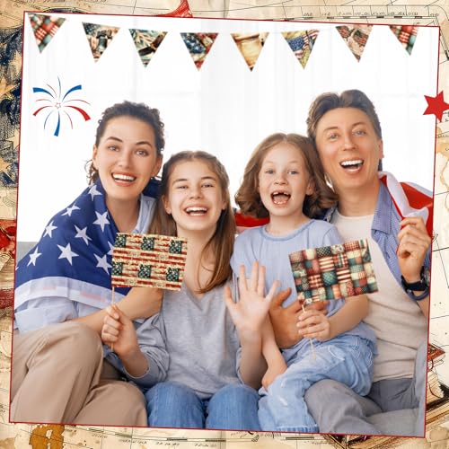 Ganeen-60-Pcs-10-x-10-Inch-Vintage-Patriotic-Quilting-Fabric-Squares-Memorial-Day-American-Flag-Fabric-Bundle-Retro-4th-of-July-Fat-Patchwork-Precut-Stripes-for-Handmade-Material-Sewing-DIY-Crafts Ganeen 60 Pcs 10 x 10 Inch Vintage Patriotic Quilting Fabric Squares Memorial Day American Flag Fabric Bundle Retro 4th of July Fat Patchwork Precut Stripes for Handmade Material Sewing DIY Crafts