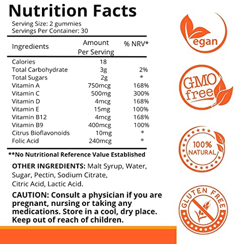 Immunity Boost Duo Gummies-Powerful Blend Of Elderberry, Vitamin C & Echinacea -Potent Antioxidant 100% Natural Immune System Support For Adults & Kids- Made In Usa #TOP6