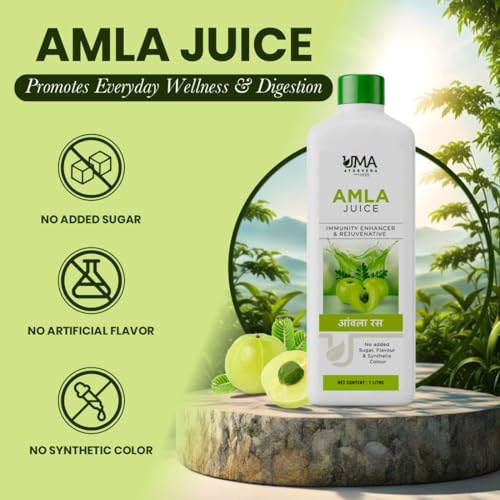Image of Uma Ayurveda Amla Juice 1000 ML Pack of 1