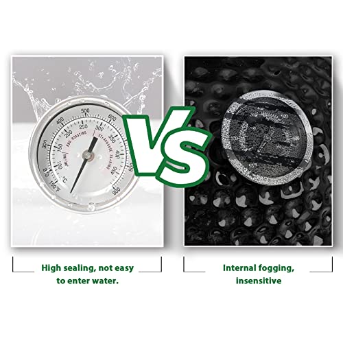 KAMaster BBQ Grill Temperature Gauge for Kamado Grill Joe Waterproof Large Face Thermometer Barbecue Charcoal Grill Stainless Steel 150-900°F Cooking Thermometer for Kamado Accessories - Thumbnail 5