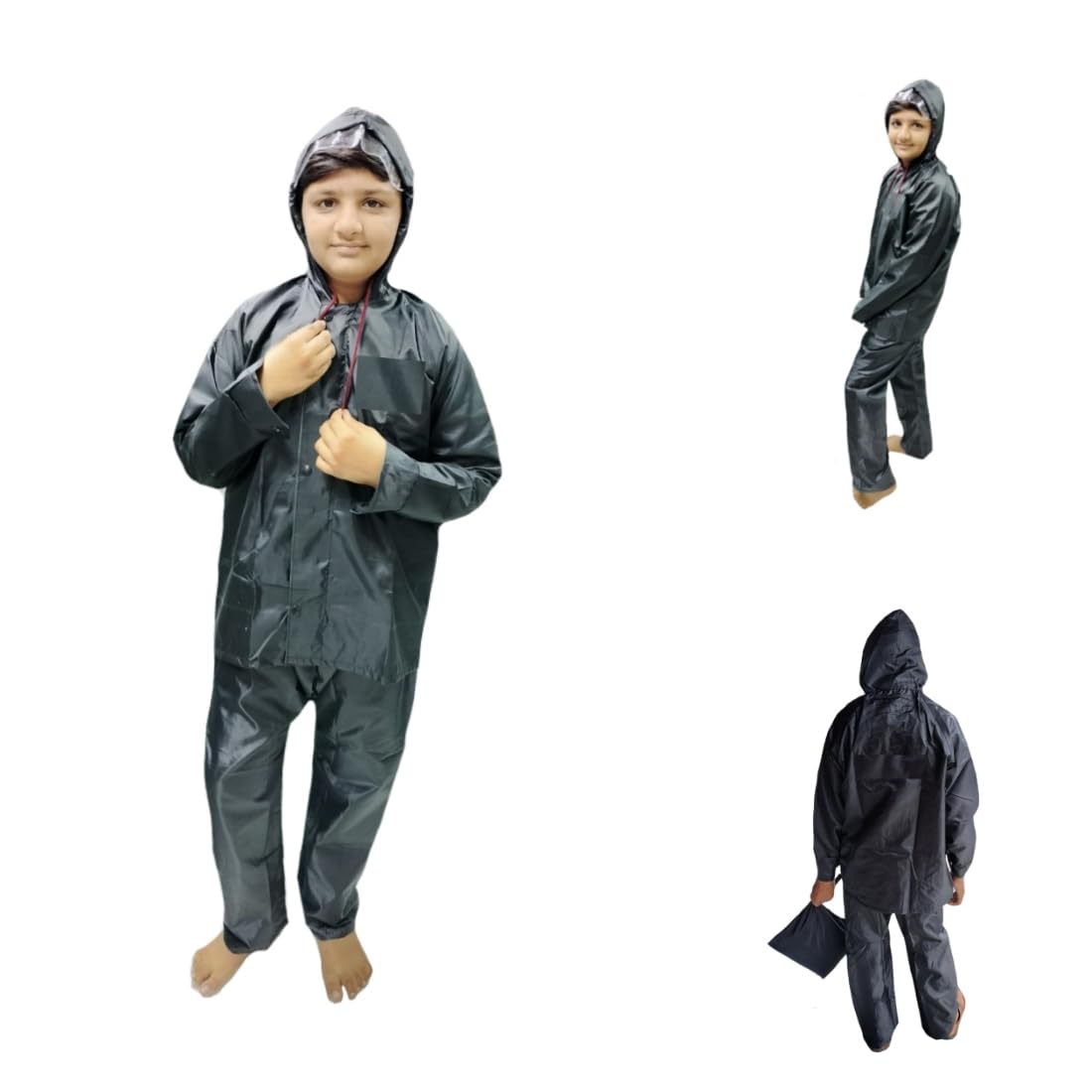 D8211K Rain Coat for Chindren's, Waterproof Raincoat for Kids with Pant Set, Rain Coat for Children with Bag-image-47