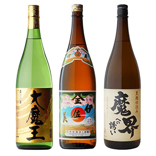 ☆魔王＆八幡＆伊佐美　飲み比べ3本セット☆ Amazon.co.jp: 【伊佐美】+【大魔王】+【魔界への誘い】飲み比べ