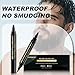3 PCS Beard Pen Filler for Men - Black 4 Tip Pen for Natural Looking Appearance - 2 Fillers & 1 Double Head Brush - Waterproof Four Fork Eyebrow Pencil Eyeliner (Black)