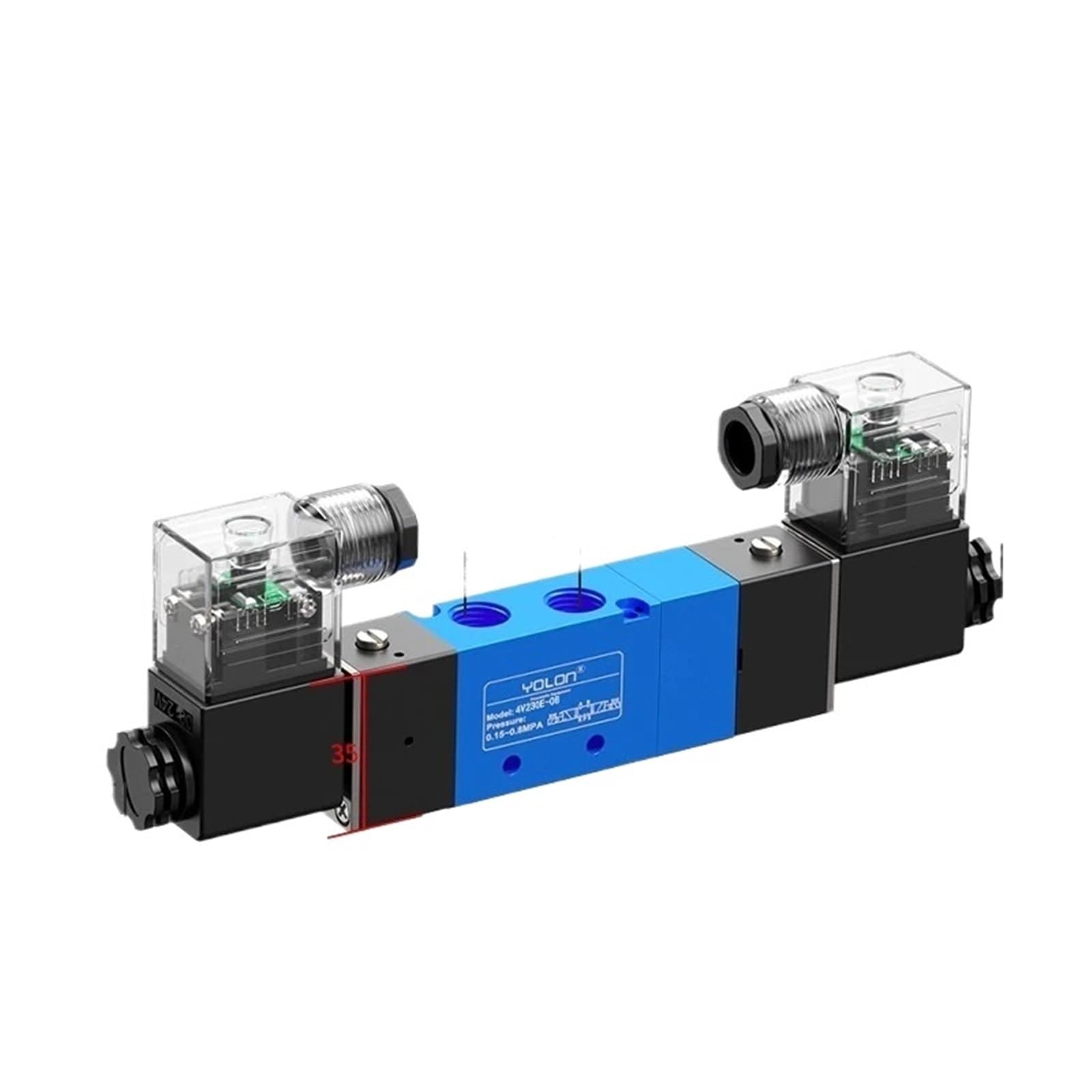 Bvdwuelgv 15 Position Five Way Electromagnetic Pneumatic Valve 4V230c-08