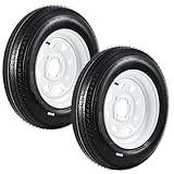 GarveeTech 4.80-12 480-12 480X12 Trailer Tire and Wheel Assembly, Heavy-Duty Load...