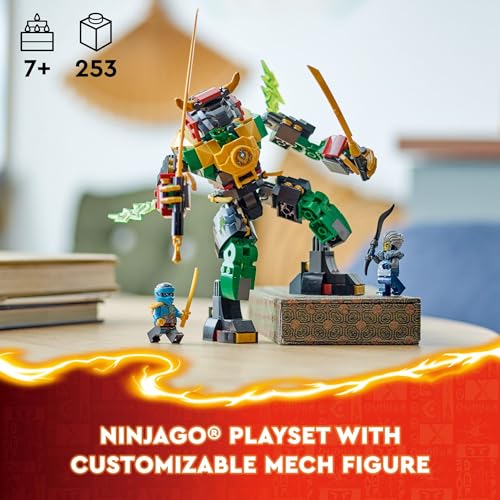 Lego 6474660 Ninjago Lloyd’S Elemental Power Mech Customizable Battle Toy With 3 Ninja Action Figures, Adventure Playset thumb #1