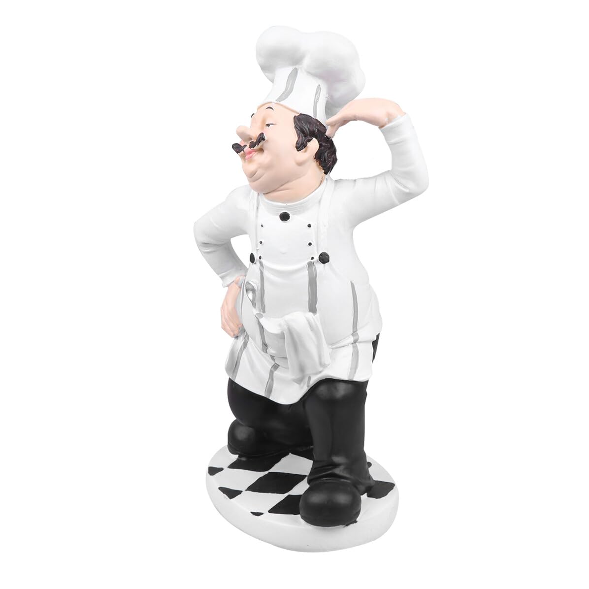 Statue Chef Résine GARVALON : Miniature Européenne pour Décoration Table Cuisine