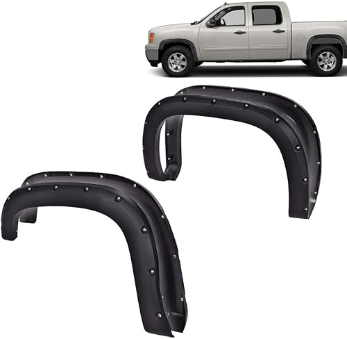 Vista 47 de G-PLUS Guardabarros compatibles con Chevy Silverado GMC Sierra 1500 2500 3500 y HD (modelos clásicos 07) solo se ajustan a Fleetside 78.0
