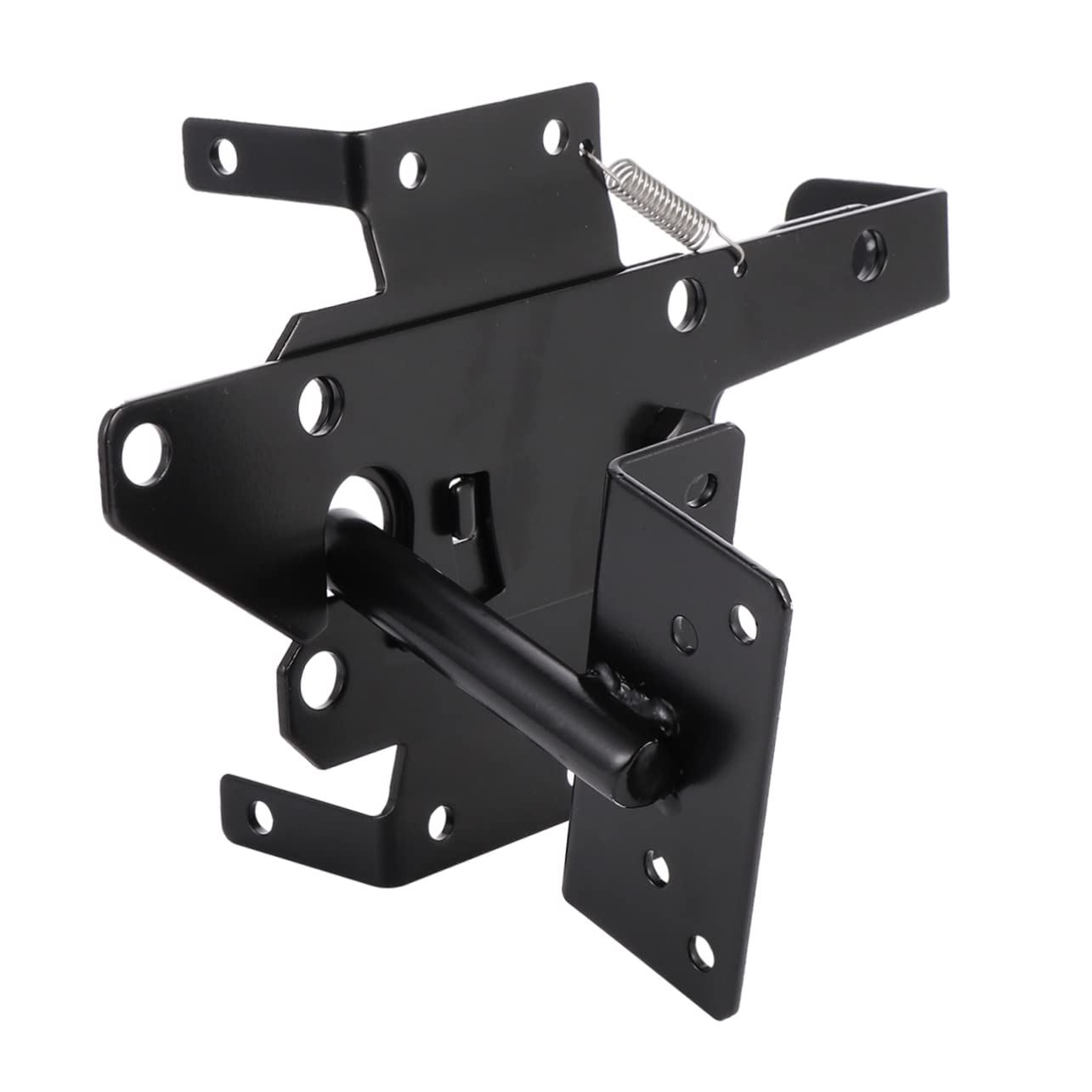 Loquet Autobloquant Noir en Fer pour Porte Métallique, Installation Rapide