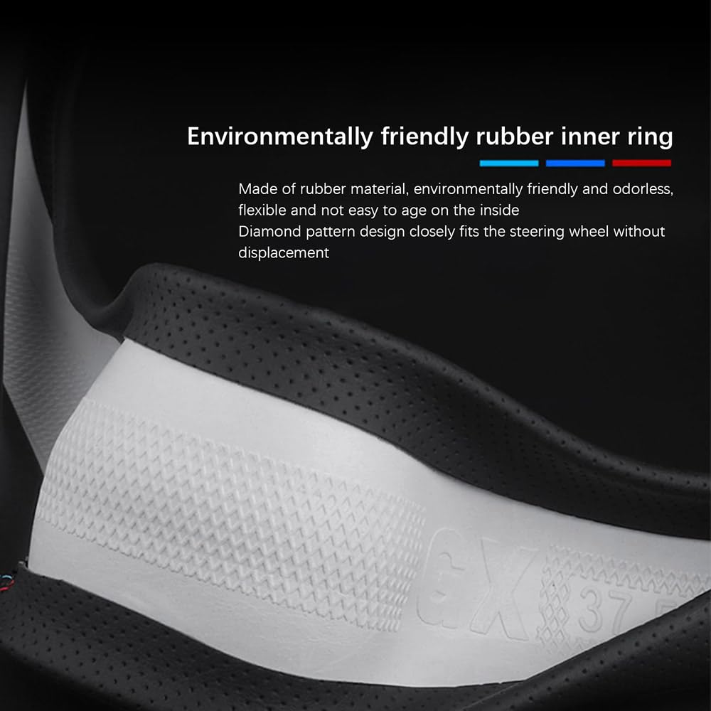 Noir Protection Complète JDUYHS Couvre Volant Voiture Pour Volvo XC60 S60 S90 XC90 XC40 V60 V90 Couvre Volant Antidérapant