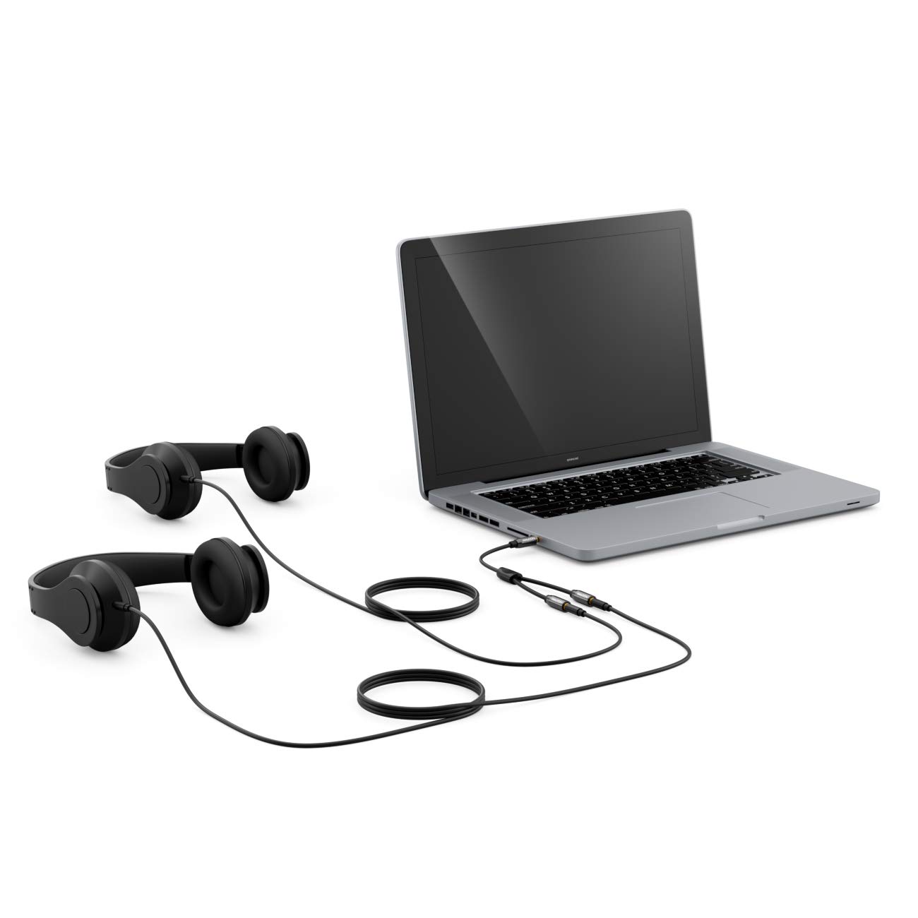 deleyCON 0,2m audio adapter Y - AUX - wtyk jack 3,5mm na 2x gniazdo jack 3,5mm